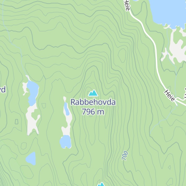 Map of Rabbehovda