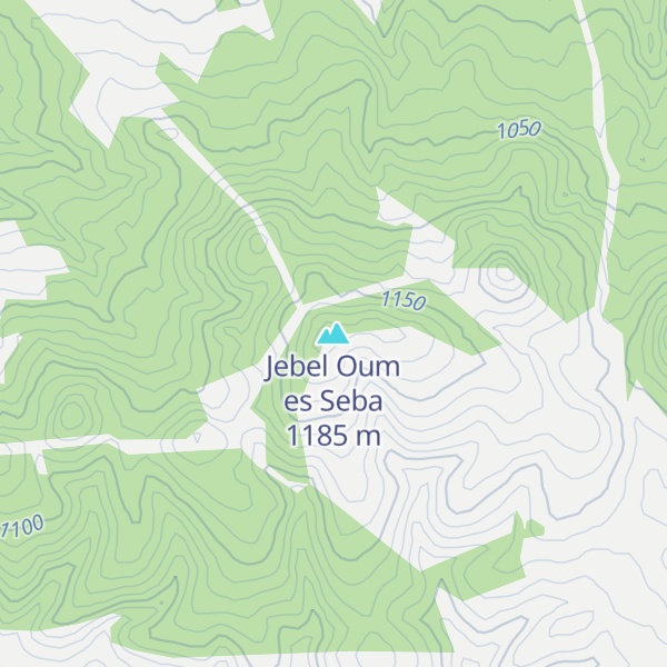 Map of Jebel Oum es Seba