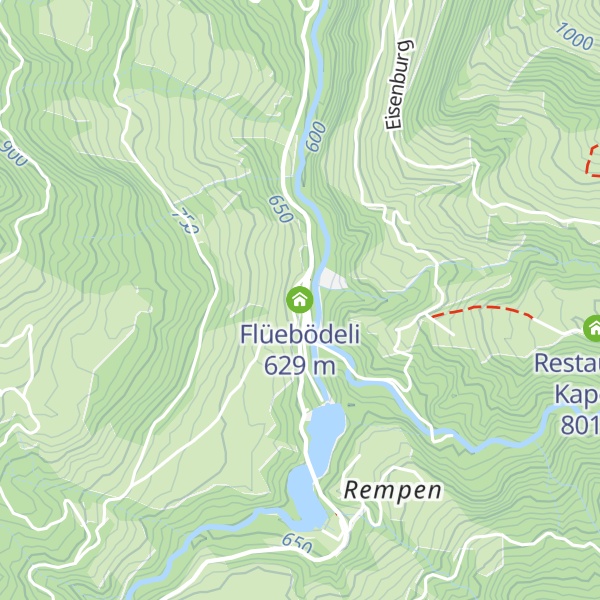 Map of Flüebödeli