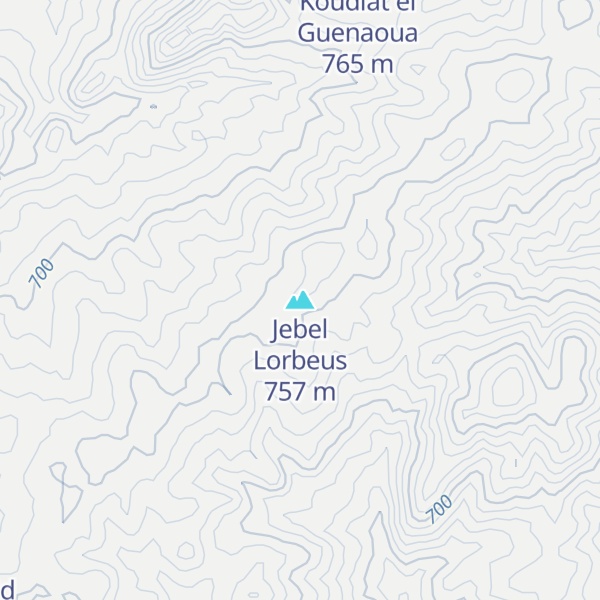 Map of Jebel Lorbeus