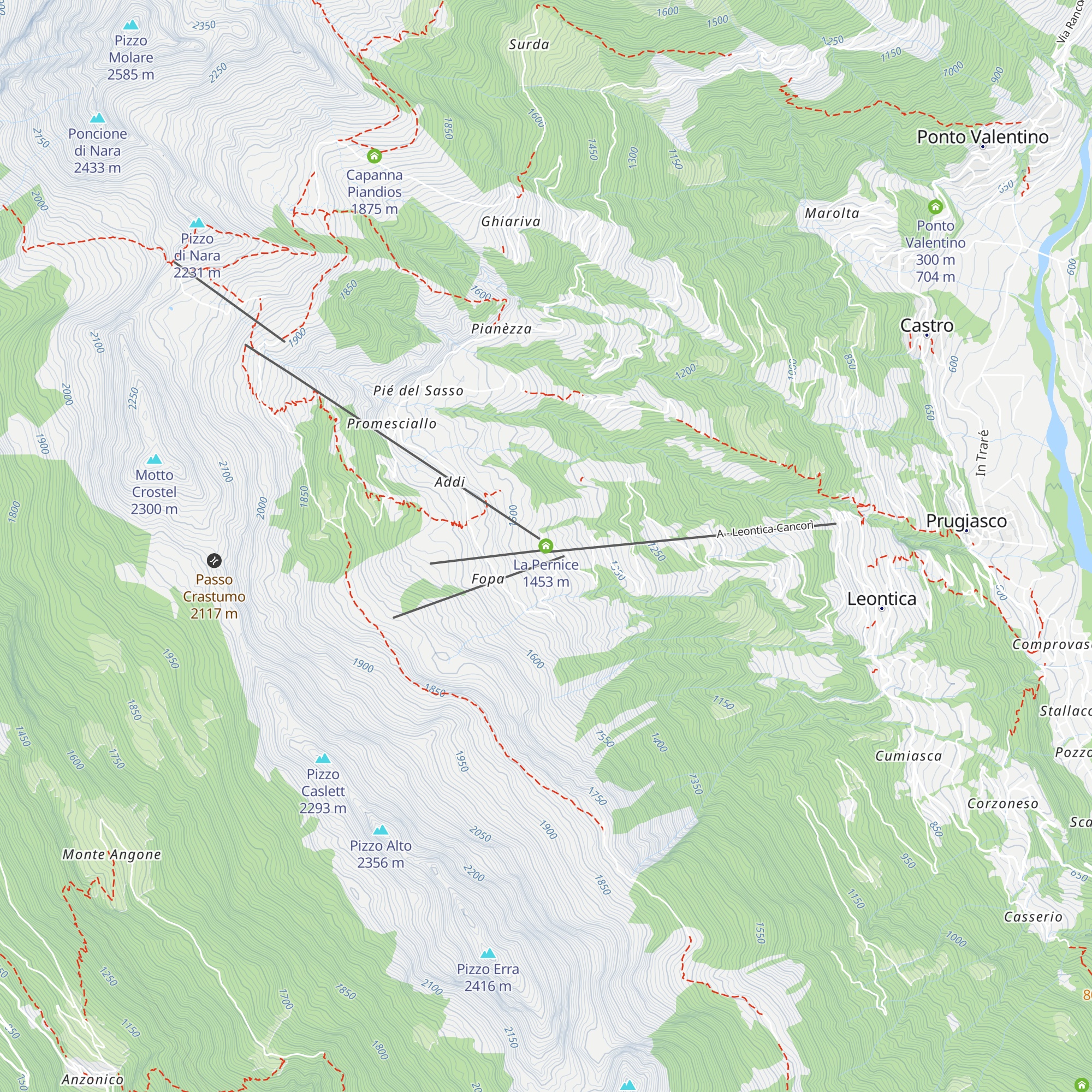 La Pernice map