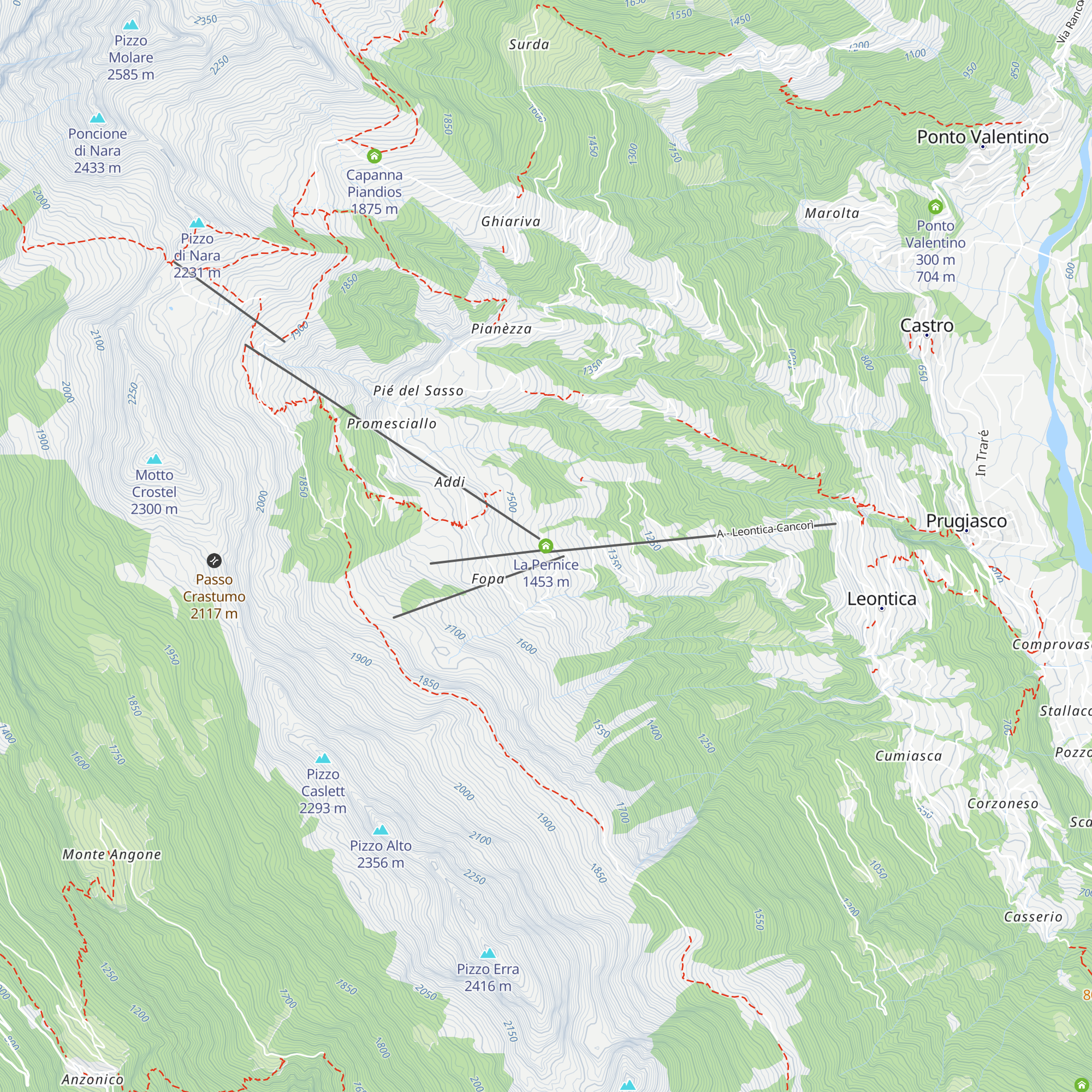 La Pernice map
