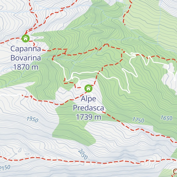 Map of Alpe Predasca