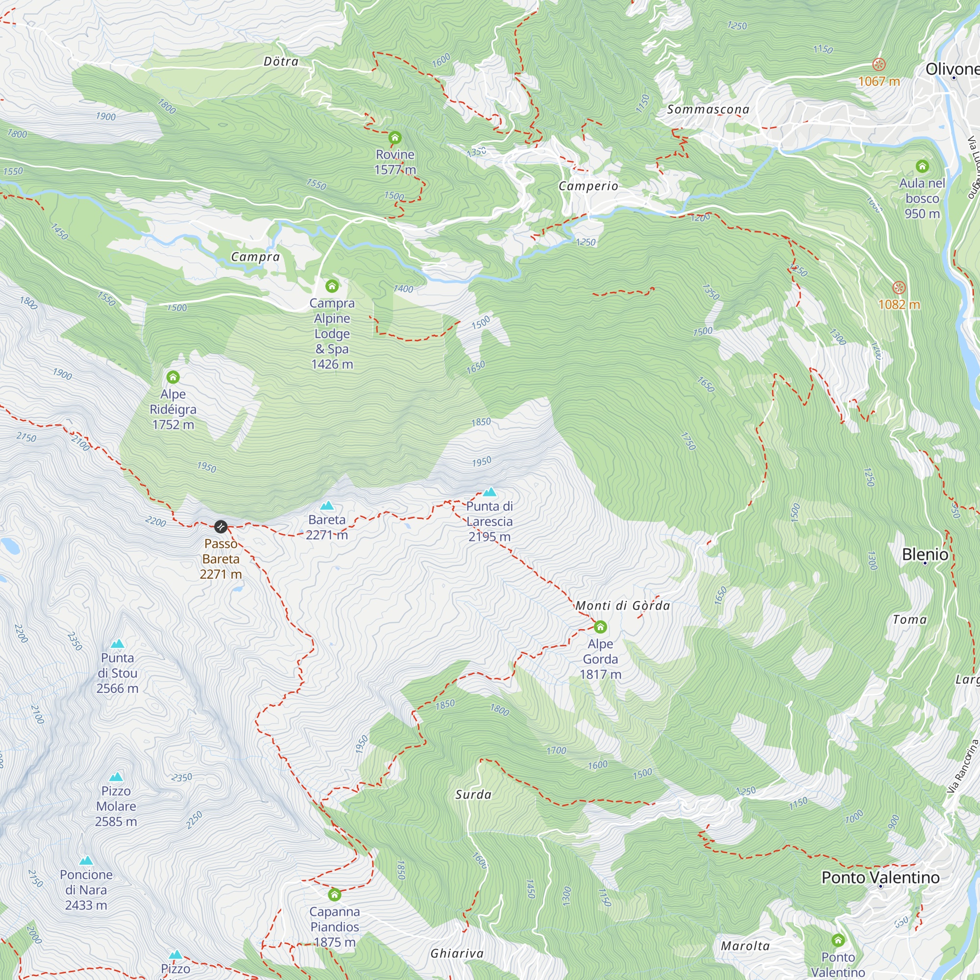 Nido d'Aquila map