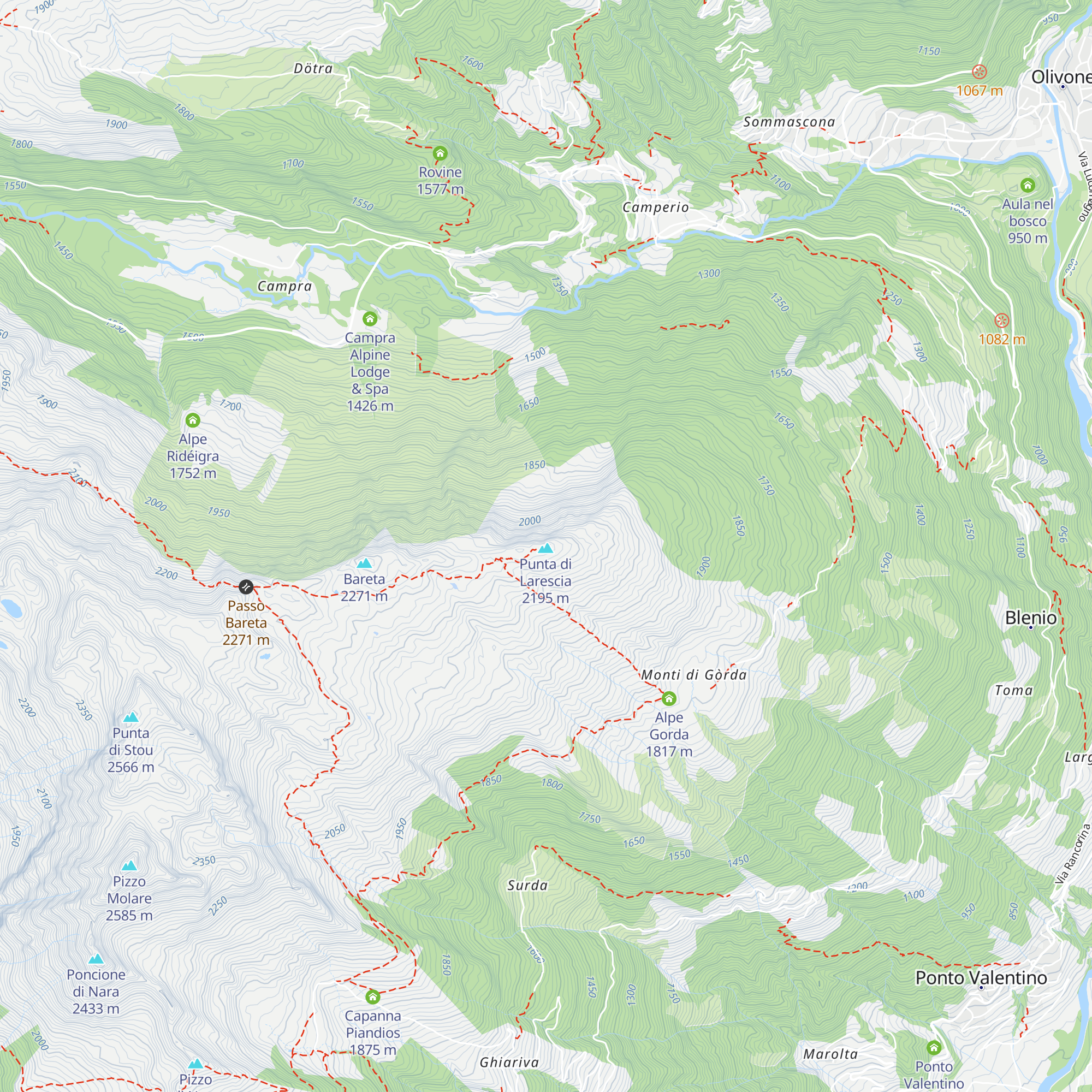 Nido d'Aquila map