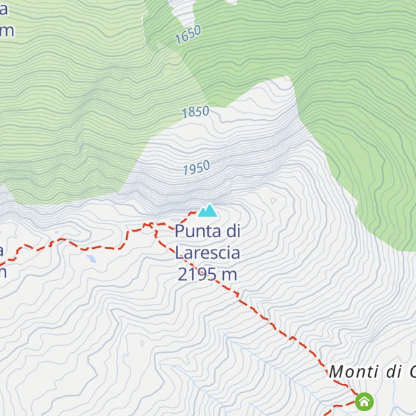 Map of Nido d'Aquila