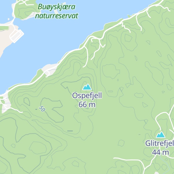 Map of Ospefjell