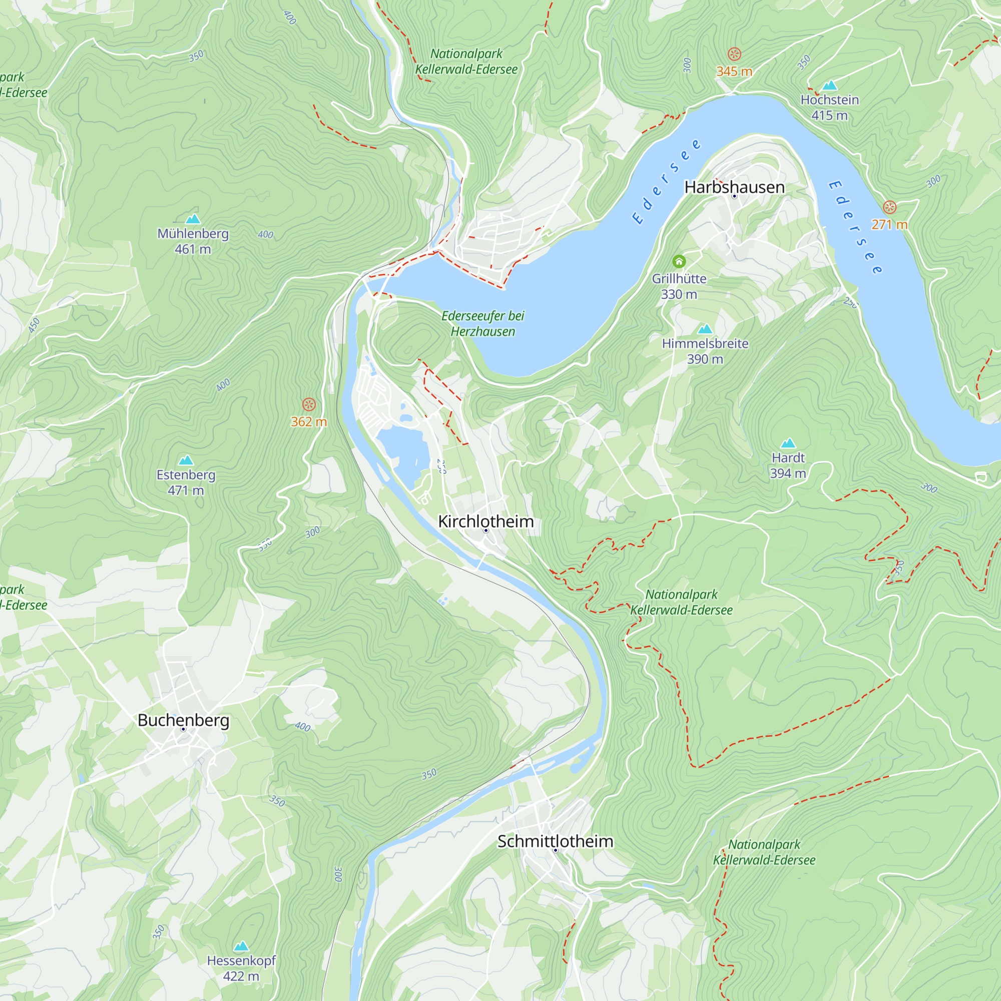 Grillhütte Kirchlotheim map