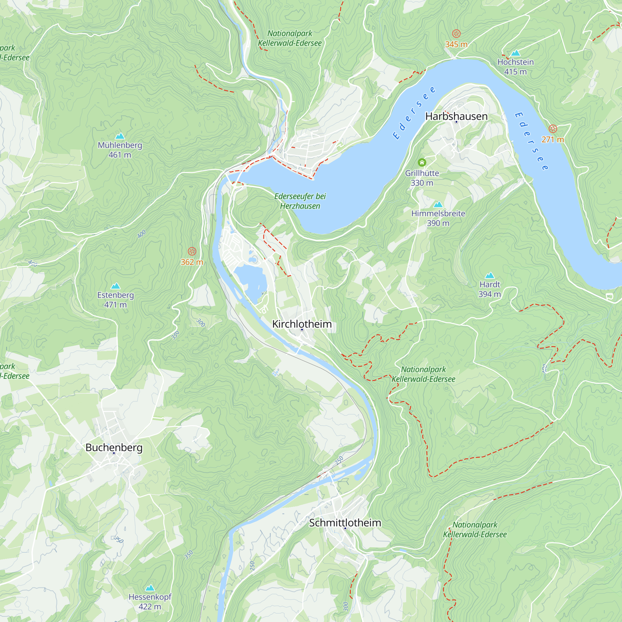 Grillhütte Kirchlotheim map
