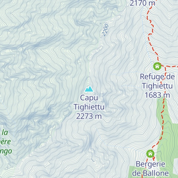 Map of Capu Tighiettu