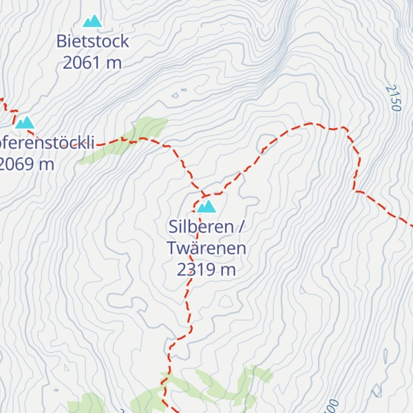 Map of Silberen / Twärenen