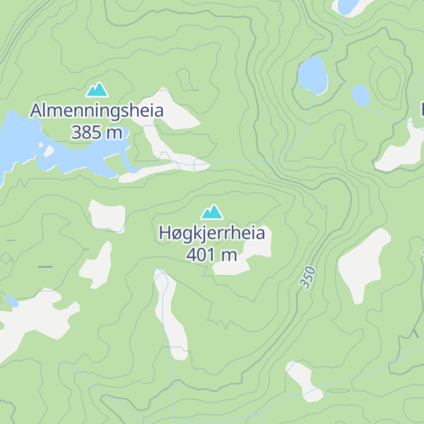Map of Høgkjerrheia