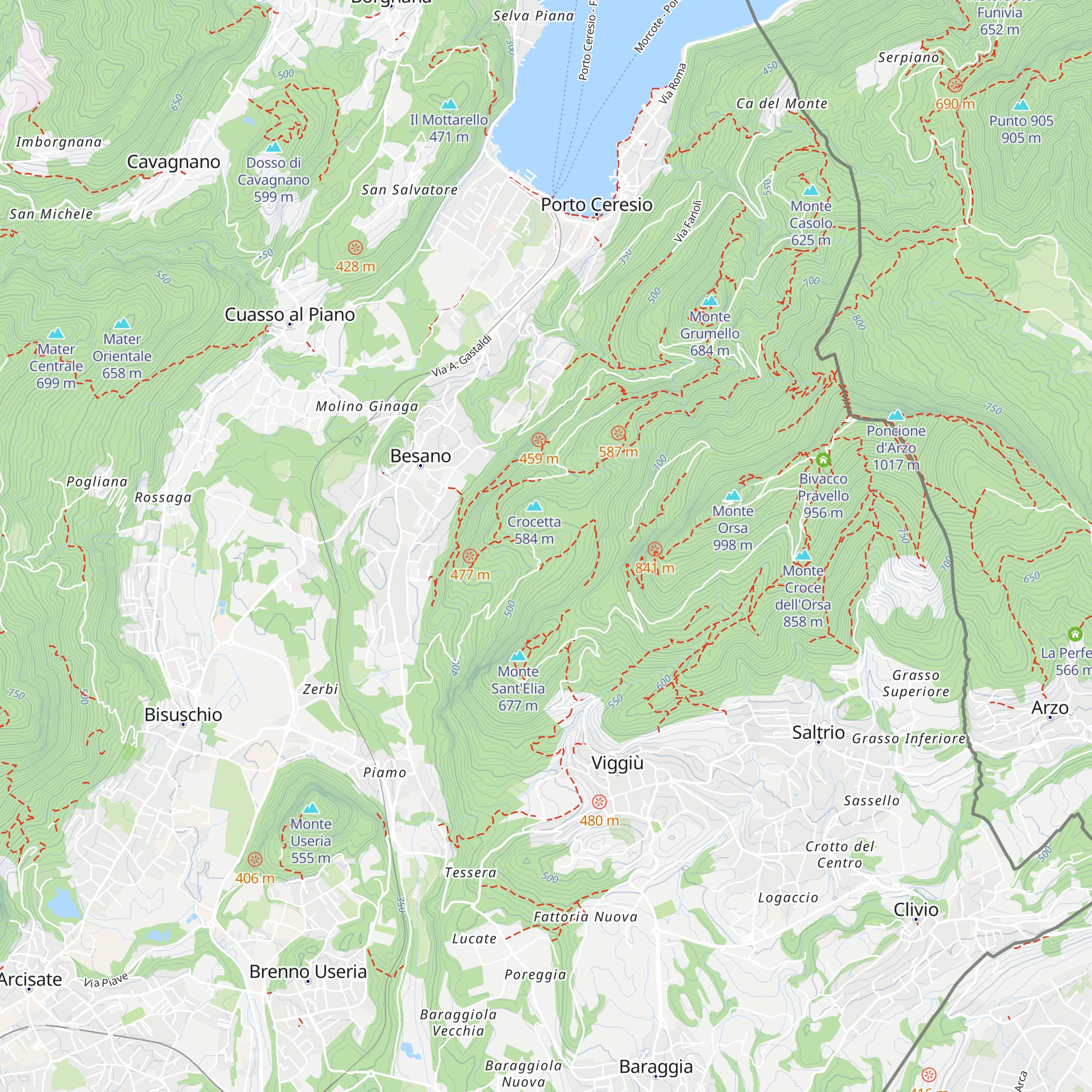 Rifugio Gelindo map