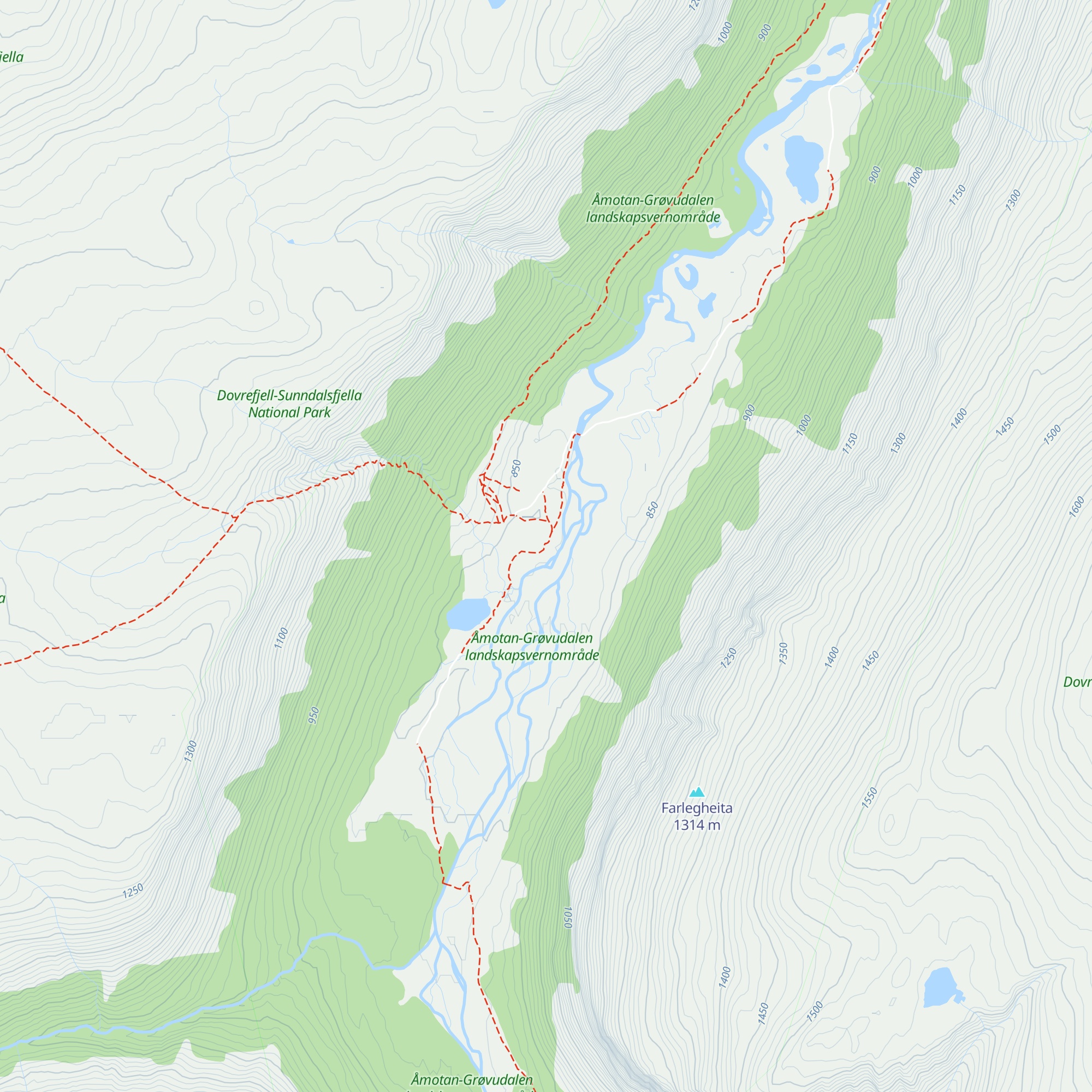 Grøvudalshytta map