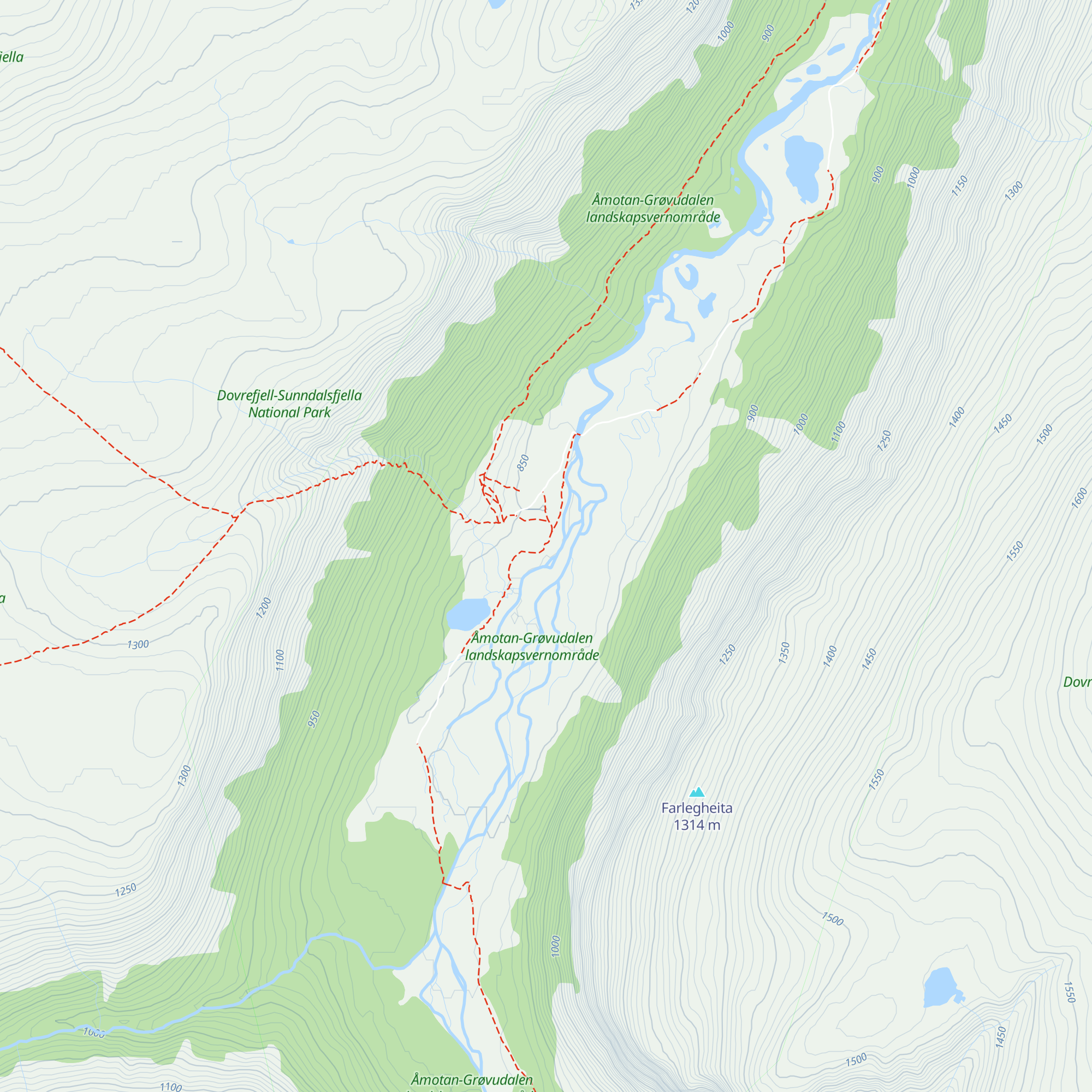 Grøvudalshytta map