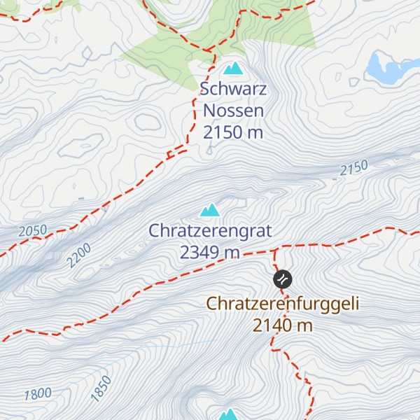 Map of Chratzerengrat