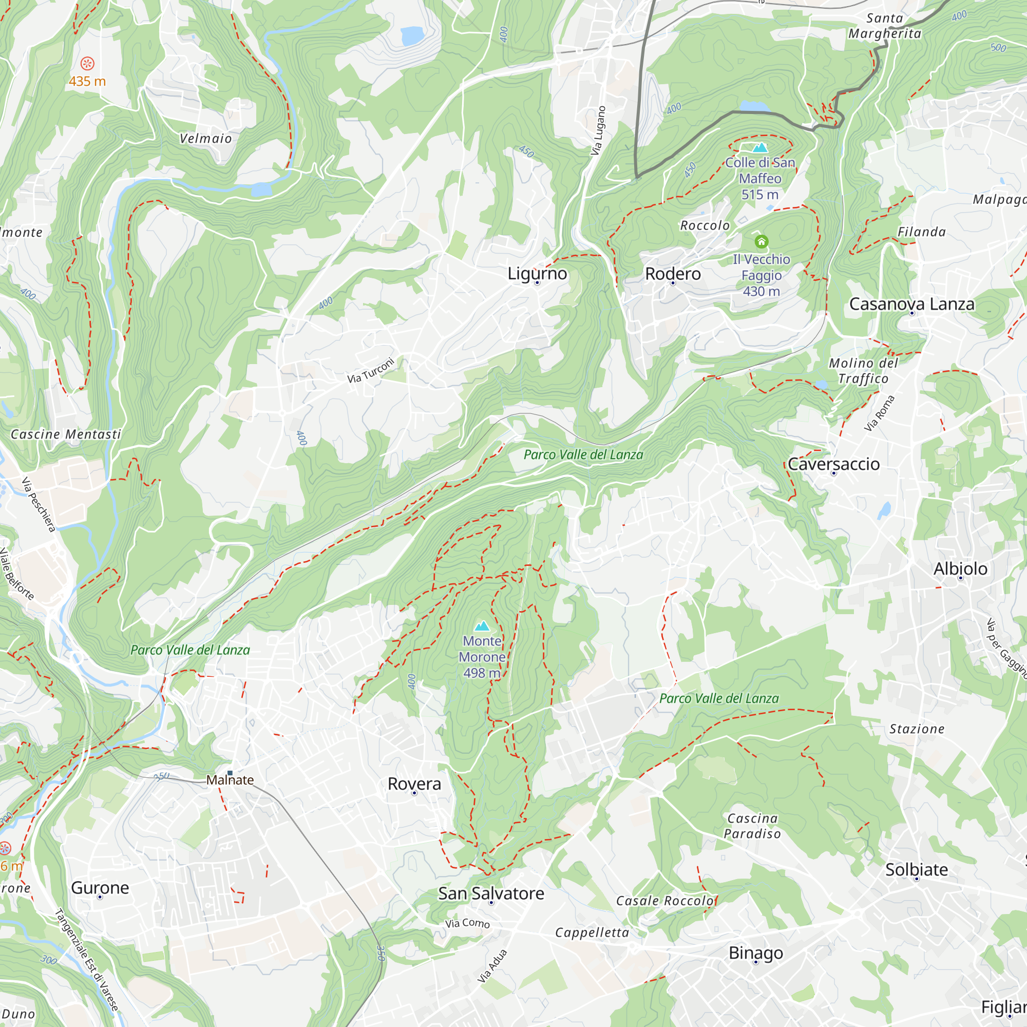 Acquedotto map