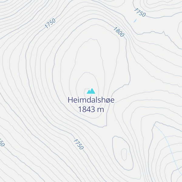 Map of Heimdalshøe