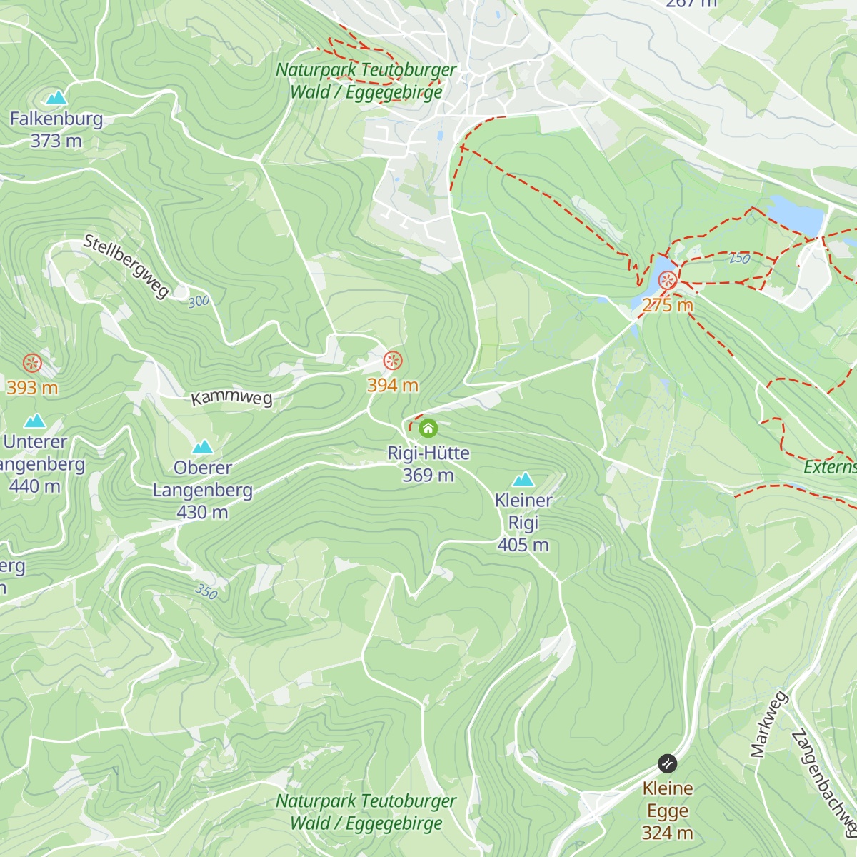Rigi-Hütte map