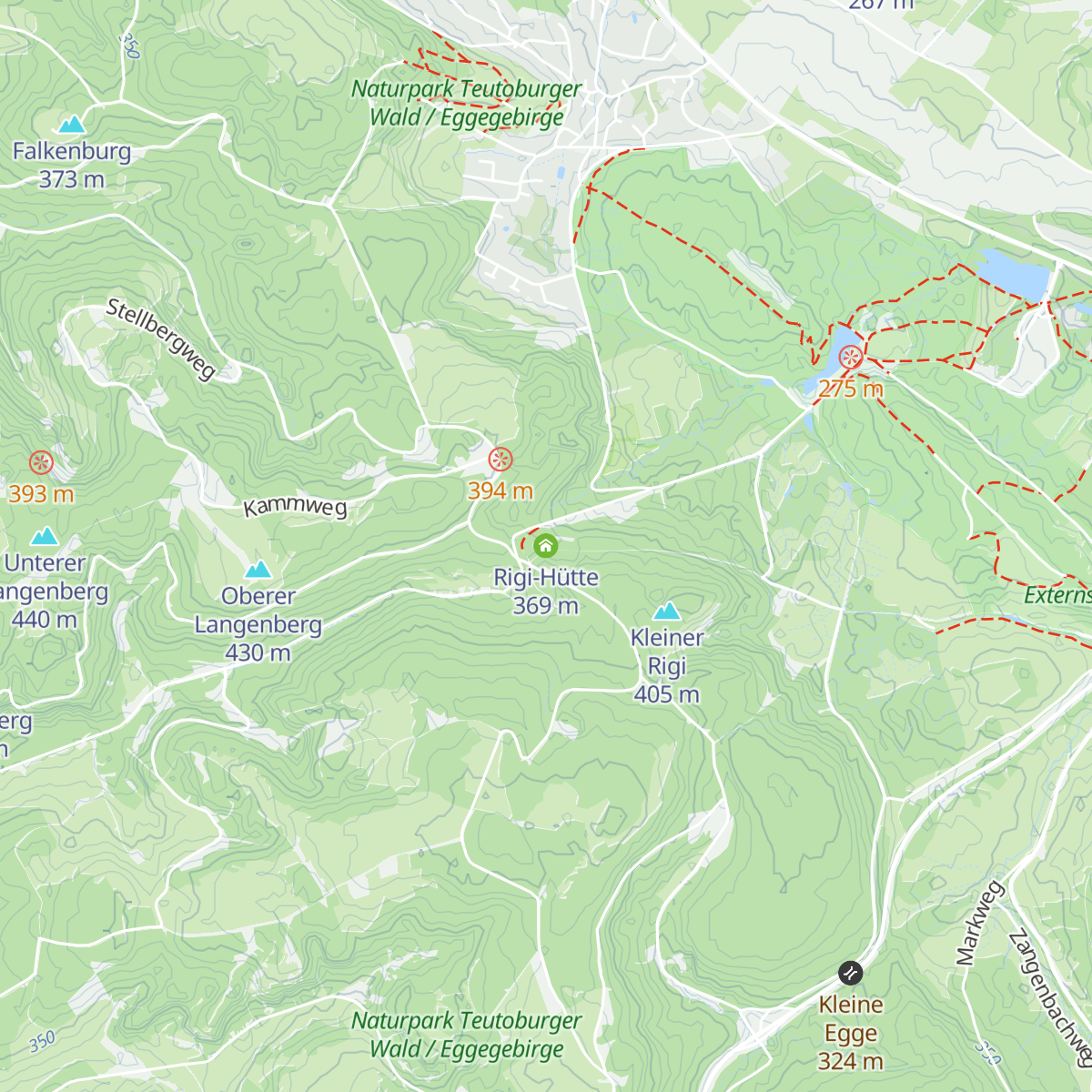 Rigi-Hütte map