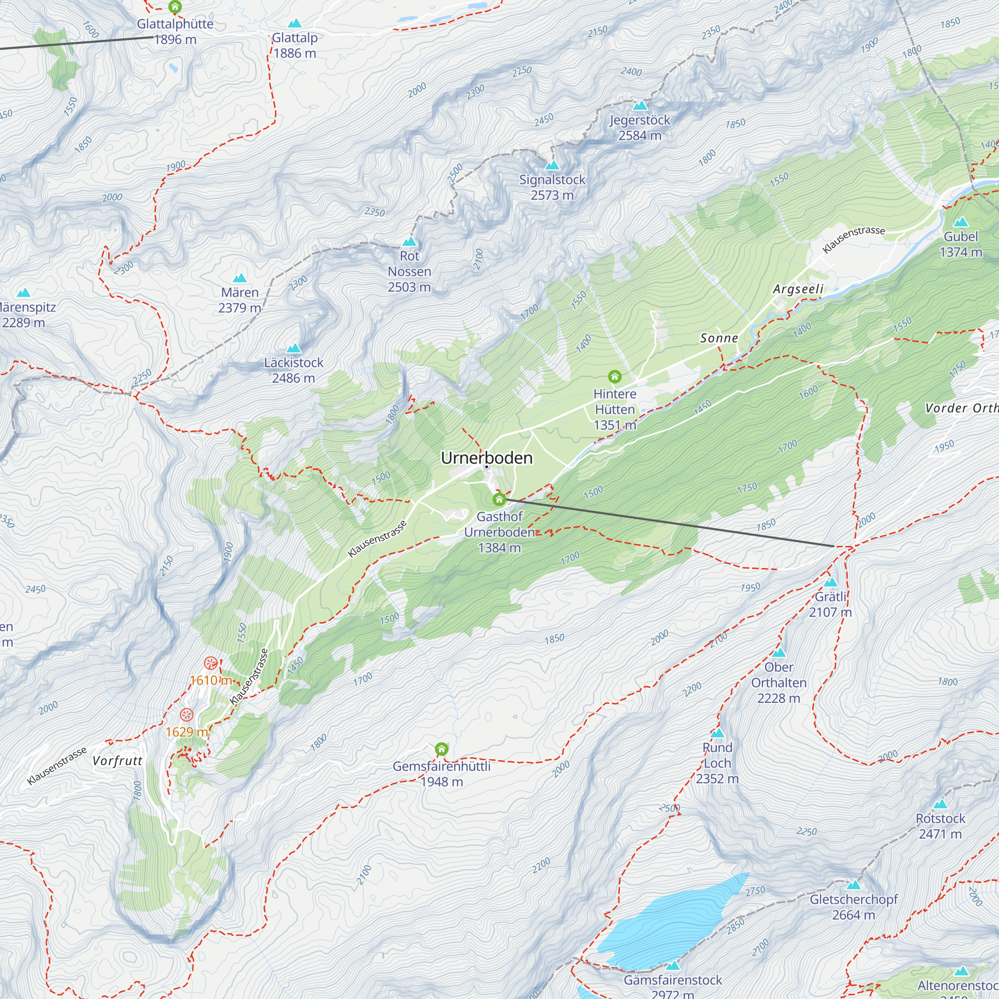 Gasthof Urnerboden map