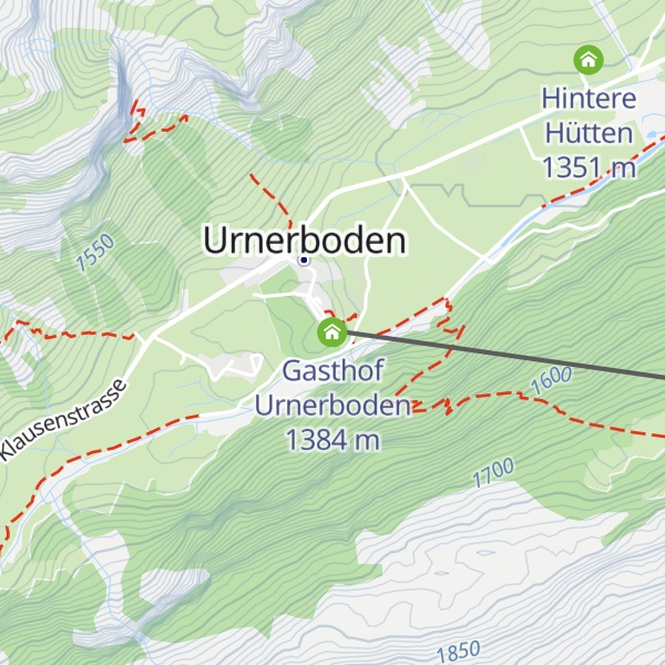 Map of Gasthof Urnerboden