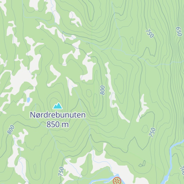 Map of Nørebunuten