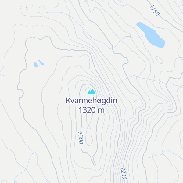 Map of Kvannehøgdin