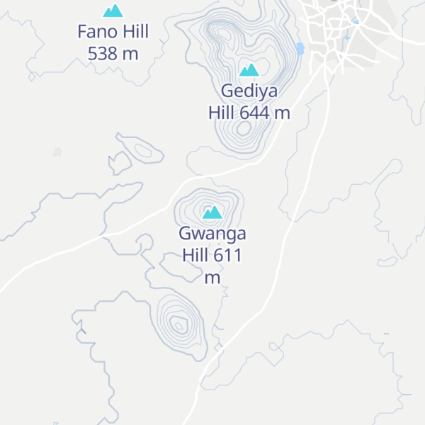 Map of Gwanga Hill