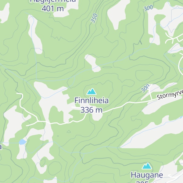 Map of Finnliheia