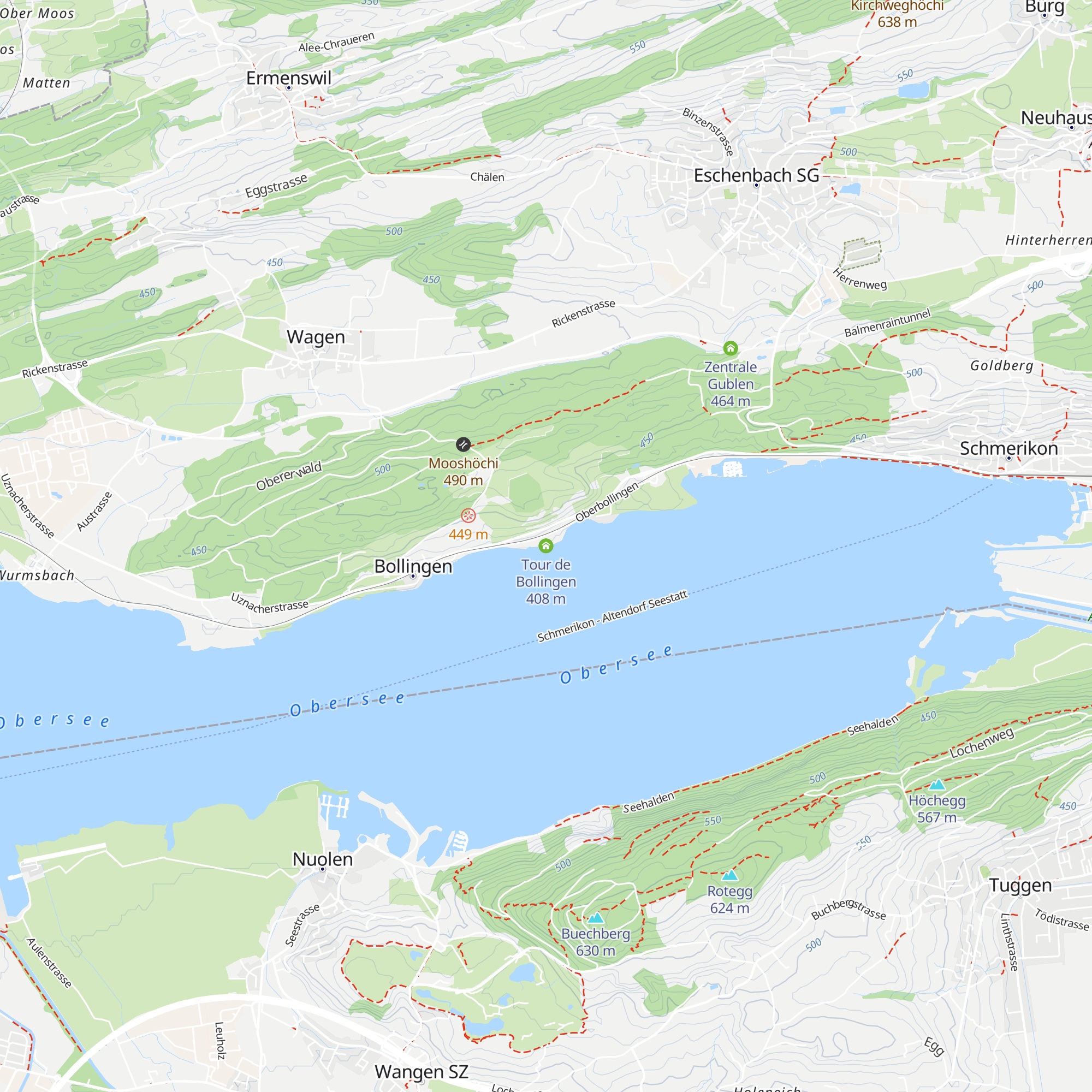 Tour de Bollingen map