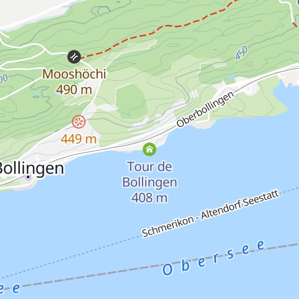 Map of Tour de Bollingen