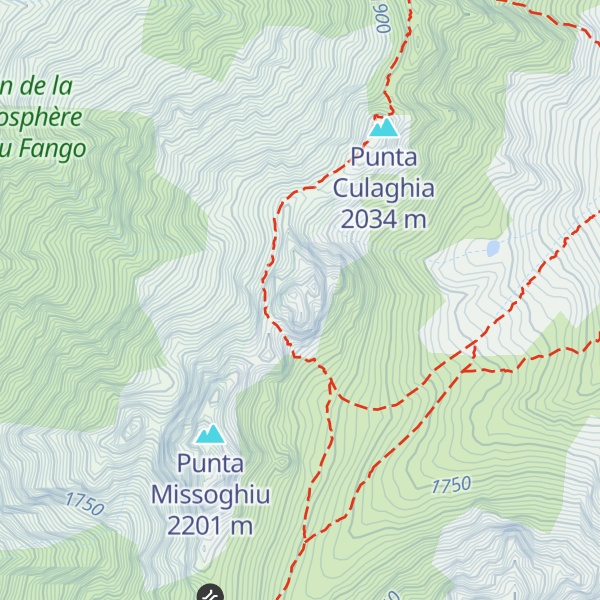 Map of Punta Stranciacone