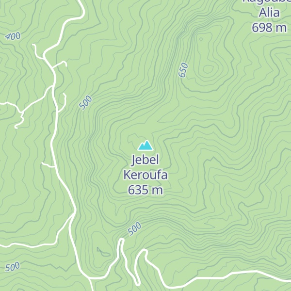 Map of Jebel Keroufa