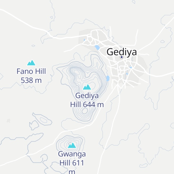Map of Gediya Hill