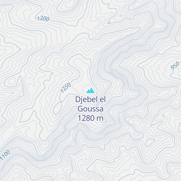 Map of Djebel el Goussa