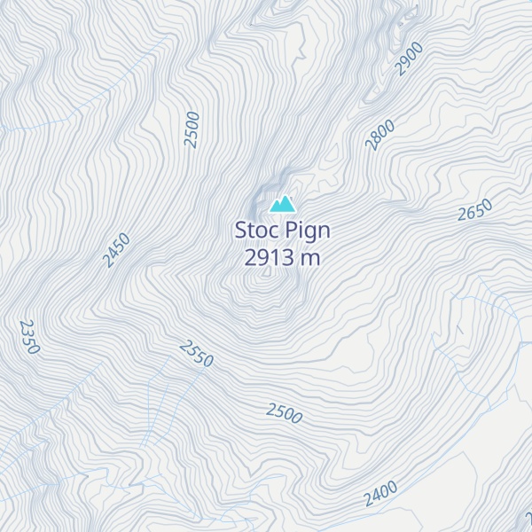 Map of Piz Gliems