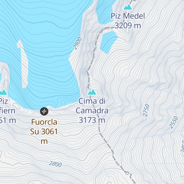 Map of Cima di Camadra