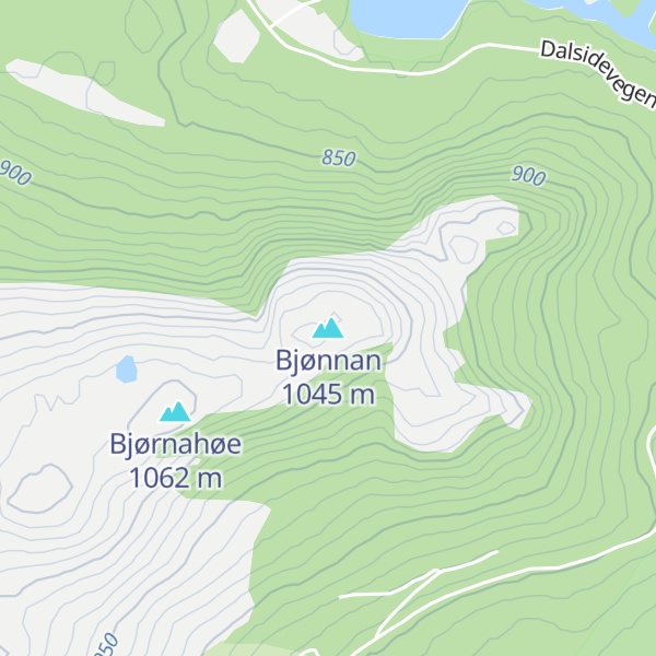 Map of Bjønnan