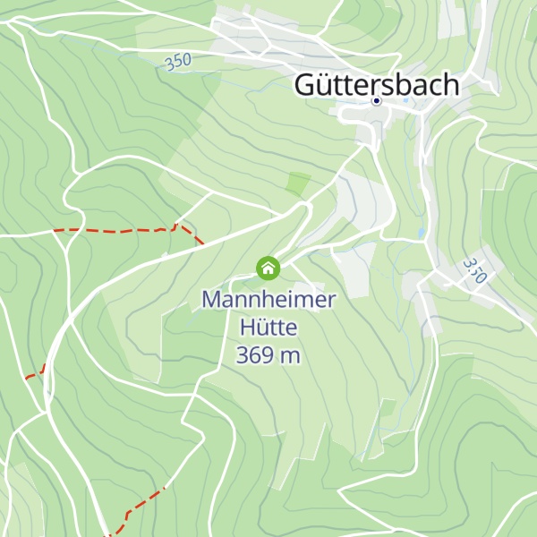 Map of Mannheimer Hütte
