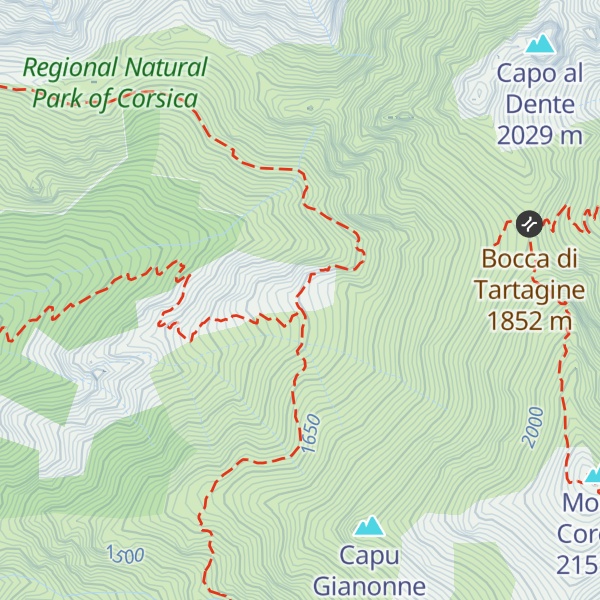 Map of Refuge de l´Ortu di u Piobbu