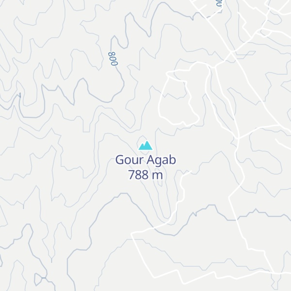 Map of Gour Agab