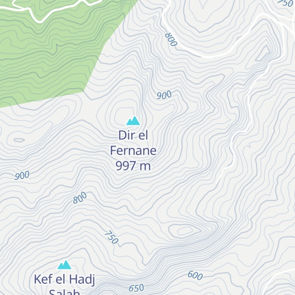 Map of Kef el Haj Salah