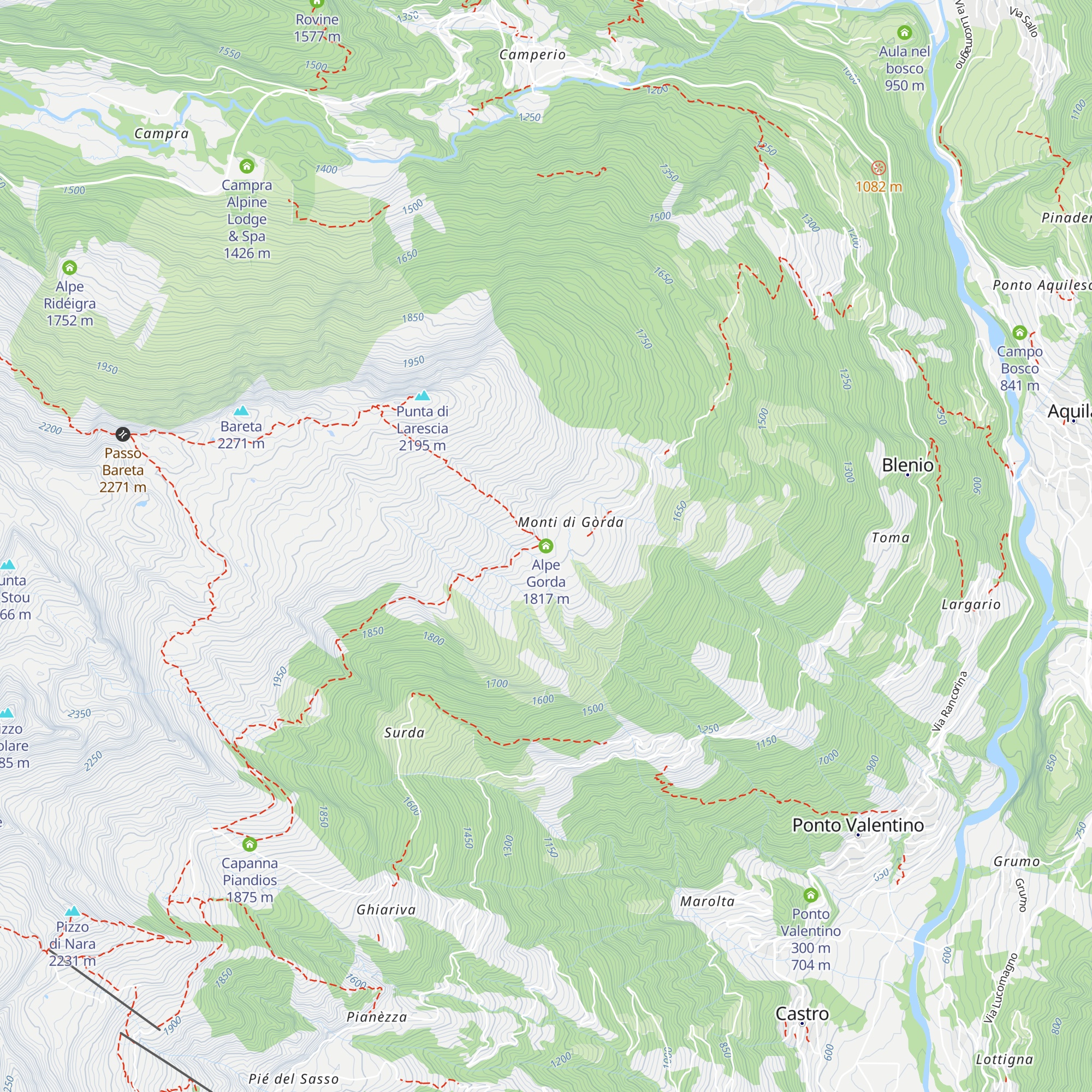 Alpe Gorda map