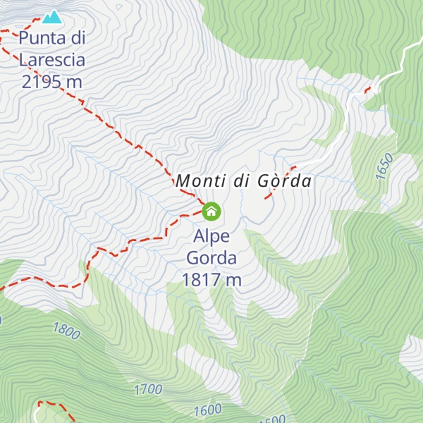 Map of Alpe Gorda