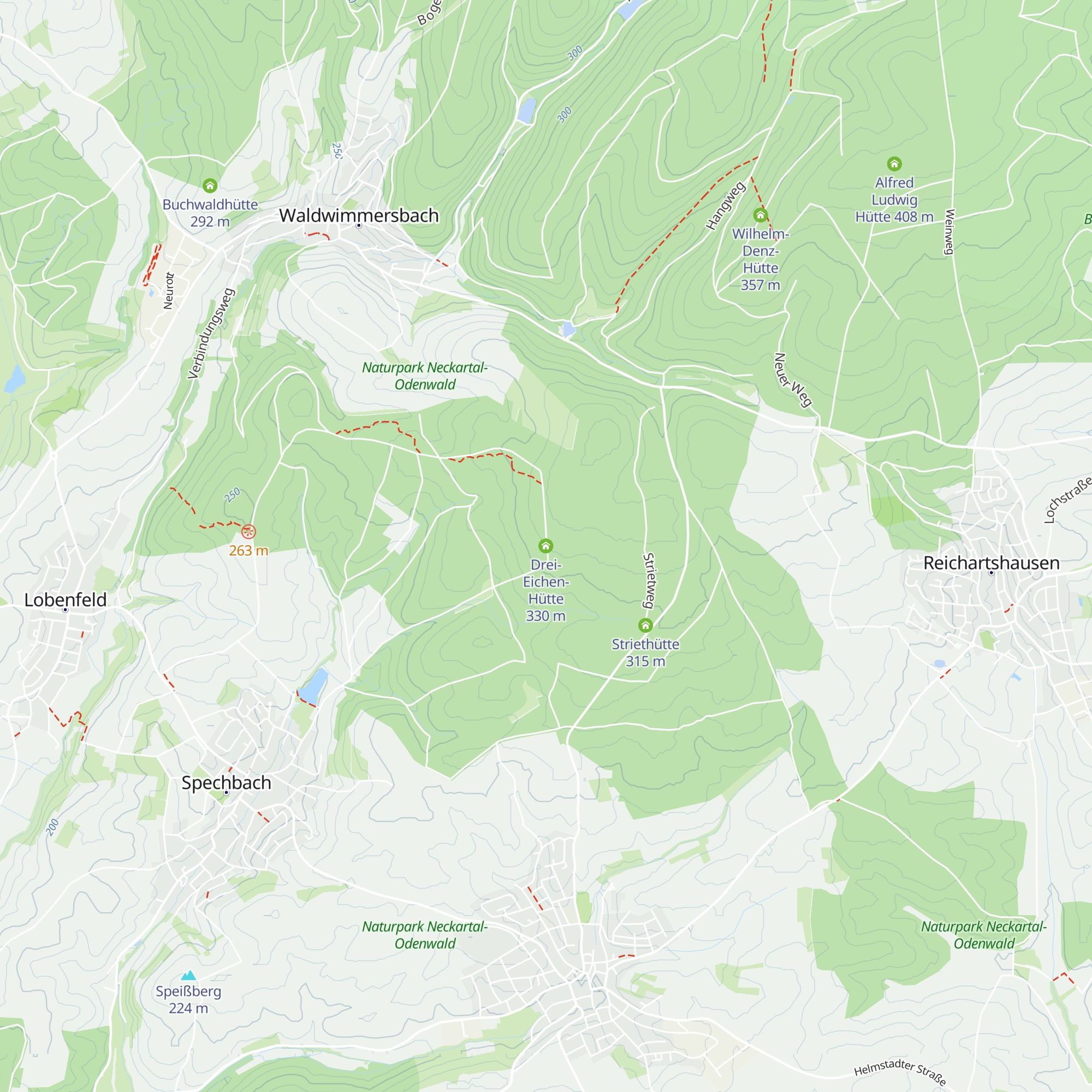 Drei-Eichen-Hütte map