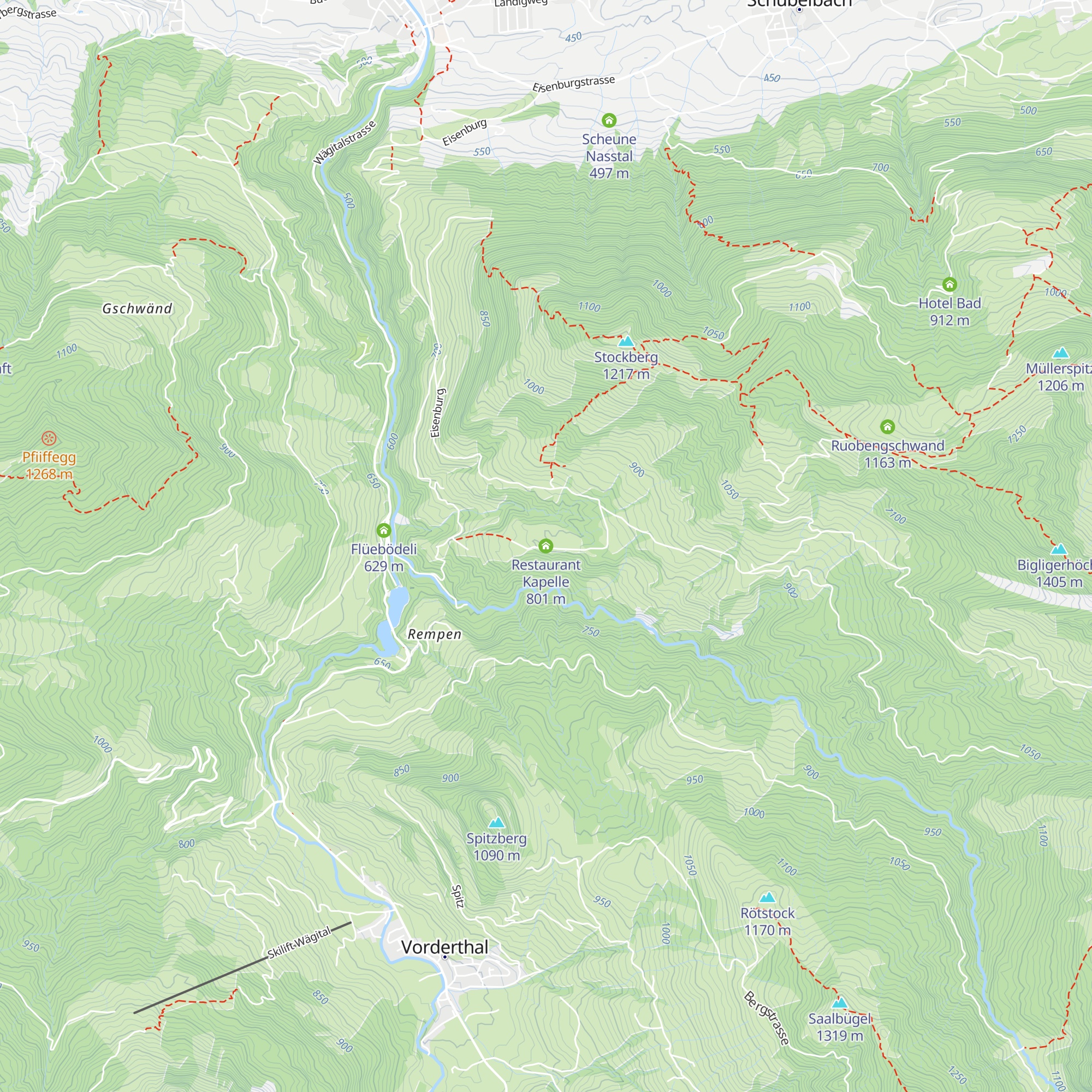 Restaurant Kapelle map
