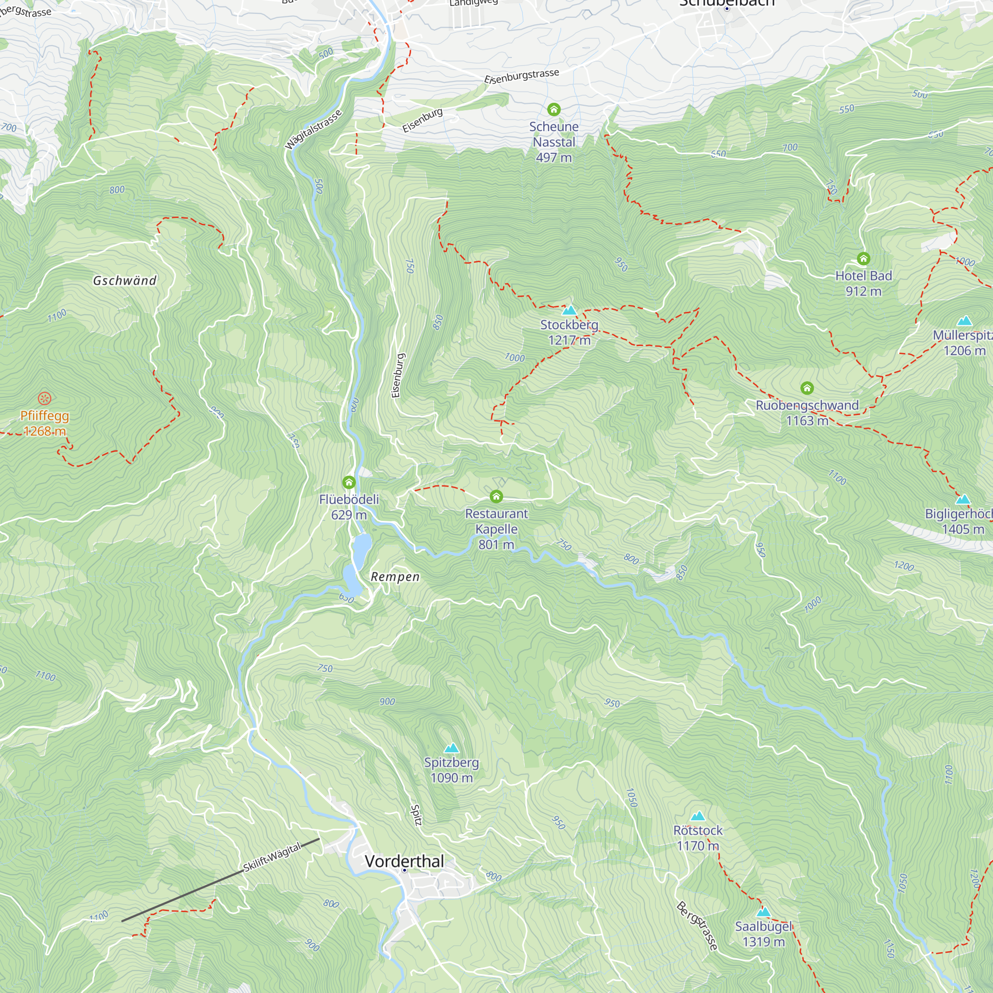 Restaurant Kapelle map