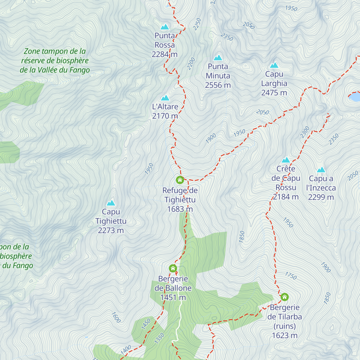 Refuge de Tighiettu map