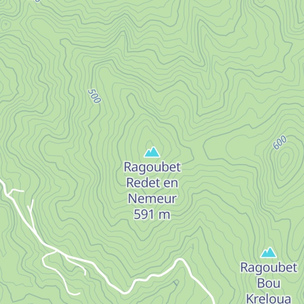 Map of Ragoubet Redet en Nemeur